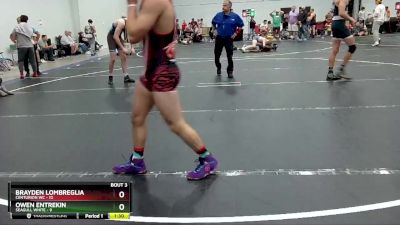 132 lbs Placement (4 Team) - Owen Entrekin, Seagull White vs Brayden Lombreglia, Centurion WC