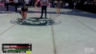 Girls 126 lbs Quarterfinal - Heaven Guevara, Cleveland vs Myranda Pena, Santa Fe