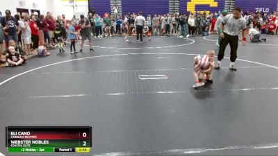 41 lbs Quarterfinal - Eli Cano, Carolina Reapers vs Webster Nobles, Coastal Elite