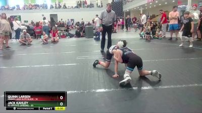 76 lbs Round 4 (10 Team) - Quinn Larsen, Finger Lakes Elite Black vs Jack Kahley, U2 Upstate Uprising