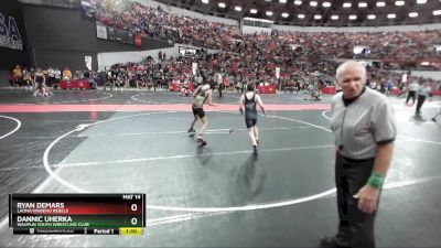 100 lbs Cons. Round 2 - Dannic Uherka, Waupun Youth Wrestling Club vs Ryan Demars, Laona/Wabeno Rebels