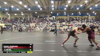 285 lbs Champ. Round 1 - Ty Reyes, Landon School vs Kamal Stoddard, Bishop McNamara