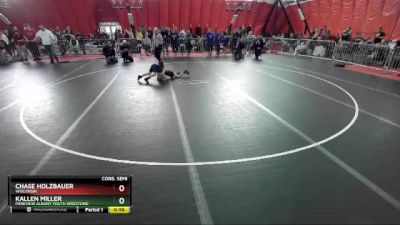 70 lbs Cons. Semi - Kallen Miller, Parkview Albany Youth Wrestling vs Chase Holzbauer, Wisconsin