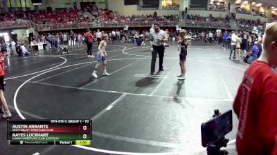 70 lbs Champ. Round 2 - Austin Arrants, Scottsbluff Wrestling Club vs Hayes Lockhart, Hawks Wrestling Club (Lincoln)