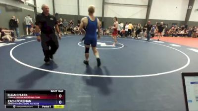 190 lbs Cons. Semi - Elijah Fleck, Team Scorpion Wrestling Club vs Zach Foreman, Askeo International Mat Club