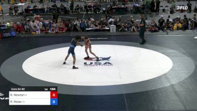 106 lbs Cons 64 #2 - Robby Newton, Rhode Island vs Rodolfo Rojas, Oklahoma