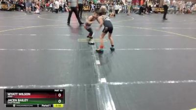 49 lbs Quarterfinal - Wyatt Wilson, Ares vs Jacen Bailey, Unattached