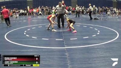 70 lbs Quarterfinal - Evan Gomez, Deep Roots vs Cody Bakhsh, Steller Gold