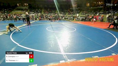 67 lbs Quarterfinal - Brody Compau, Michigan Grappler RTC vs Noah Thomas, Sebolt Wrestling Academy