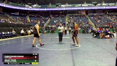 4A 190 lbs Champ. Round 1 - Brady Raab, Mooresville Senior vs Christopher Ehman, South View