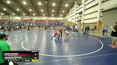 100 lbs Cons. Round 2 - Jason Romero, Roy Wrestling Club vs Emerson Ferrara, Olympus Wrestling