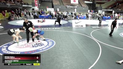 149 lbs Semifinal - Ryan Ball, Durham Wrestling Club vs Nathan Ortiz, California