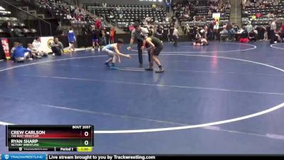 100 lbs Cons. Round 4 - Ryan Sharp, Victory Wrestling vs Crew Carlson, The Best Wrestler