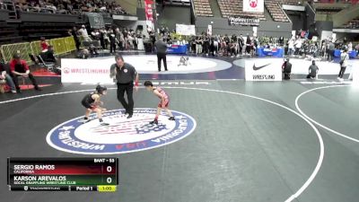 53 lbs Cons. Round 6 - Sergio Ramos, California vs Karson Arevalos, Socal Grappling Wrestling Club