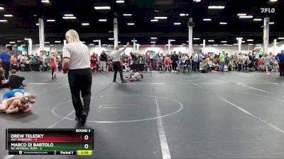 92 lbs Round 3 (8 Team) - Drew Telesky, Mat Warriors vs Marco Di Bartolo, NC National Team