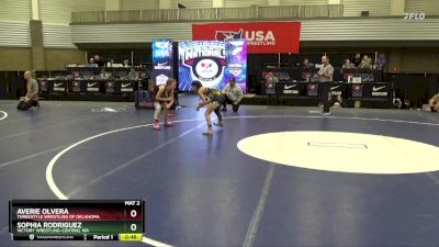 80 lbs Round 1 - Averie Olvera, Threestyle Wrestling Of Oklahoma vs Sophia Rodriguez, Victory Wrestling-Central WA