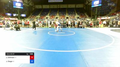 152 lbs Cons 64 #1 - Jaxon Sillman, Ohio vs Jesse Gage, Nebraska