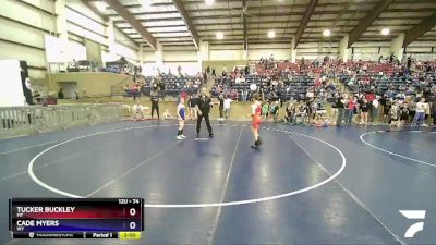 74 lbs Cons. Round 2 - Tucker Buckley, MT vs Cade Myers, WY