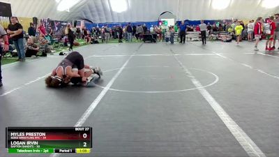 140 lbs Round 7 (8 Team) - Logan Irvin, Dayton Bandits vs Myles Preston, Noke Wrestling RTC