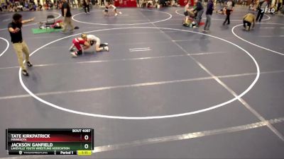 92 lbs Champ. Round 2 - Tate Kirkpatrick, Minnesota vs Jackson Ganfield, Lakeville Youth Wrestling Association