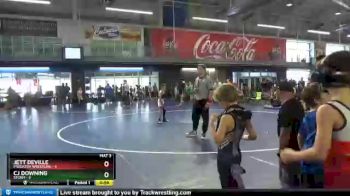 60 lbs Round 2 (10 Team) - CJ Downing, Storm vs Jett Deville, Predator Wrestling