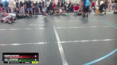 84 lbs Round 1 (10 Team) - Mason Mattevi, Finger Lakes Elite Black vs Ray Catapano, Finger Lake Elite Grey