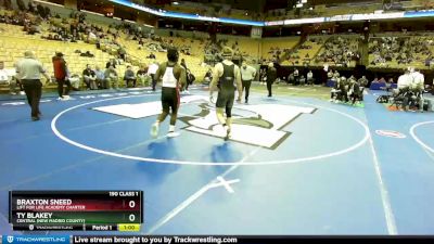 190 Class 1 lbs Cons. Round 3 - Braxton Sneed, Lift For Life Academy Charter vs Ty Blakey, Central (New Madrid County)