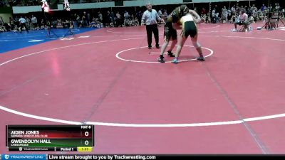 165 lbs Quarterfinal - Aiden Jones, Samurai Wrestling Club vs Gwendolyn Hall, Chesapeake