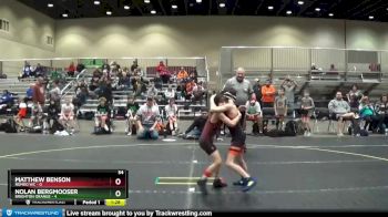 54 lbs Round 1 (4 Team) - Nolan Bergmooser, Brighton Orange vs Matthew Benson, Romeo WC