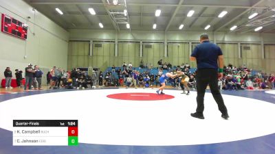 222 lbs Quarterfinal - Kannon Campbell, Buchanan vs Caiden Johnson, Edison