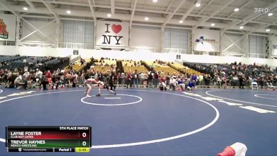 99 lbs 5th Place Match - Trevor Haynes, Mexico Wrestling vs Layne Foster, Club Not Listed