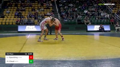 285 lbs 3rd Place - Jon Spaulding, Edinboro University vs Ryan Cloud, Rider University