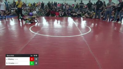 75 lbs Pools - Jameson Blakey, Team Palmetto vs Geno Crooks, West Virginia Wild