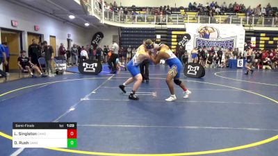 210 lbs Semifinal - Levi Singleton, Canon-McMillan vs Owen Rush, Canon-McMillan