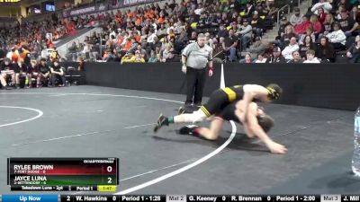 132 lbs Quarterfinal - Jayce Luna, 2-Bettendorf vs Rylee Brown, 7-Fort Dodge