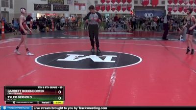 85 lbs Quarterfinal - Tyler Gerhold, DC Elite vs Garrett Bodendorfer, Crass Trained