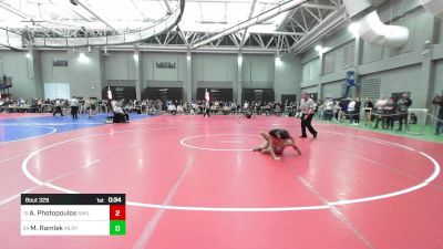 120 lbs Consi Of 8 #1 - Adrian Photopoulos, New Milford vs Mohammed Ramlek, Maloney