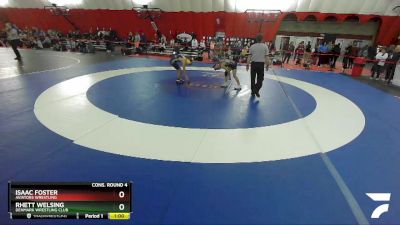 102 lbs Cons. Round 4 - Isaac Foster, Aviators Wrestling vs Rhett Welsing, Denmark Wrestling Club