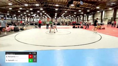 126 lbs Rr Rnd 3 - Dallas Korponic, MI Bad Boys Gold vs Sawyer Ostroff, Shore Thing Wave