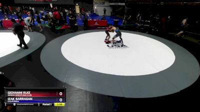 150 lbs Cons. Round 5 - Giovanni Ruiz, Wasco Wrestling Club vs Izak Barragan, California