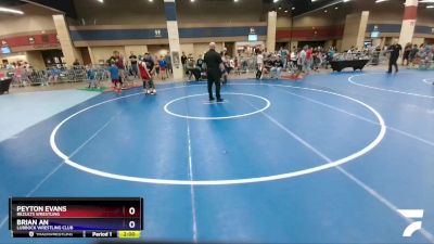 92 lbs Quarterfinal - Peyton Evans, ReZults Wrestling vs Brian An, Lubbock Wrestling Club