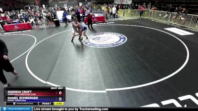 160 lbs Cons. Round 6 - Andrew Croft, Sunnyvale Wrestling Club vs Daniel Bomberger, Poway Wrestling