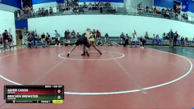 135-137 lbs Semifinal - Asher Cason, Sedalia vs Brecken Brewster, Warsaw