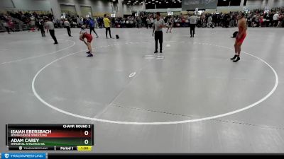 114 lbs Champ. Round 2 - Isaiah Ebersbach, Rough House Wrestling vs Adam Carey, Immortal Athletics WC