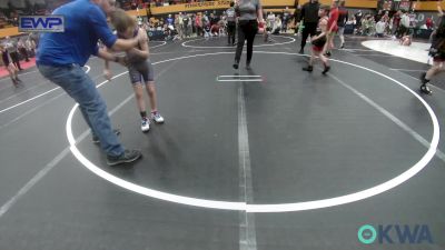 67 lbs Consi Of 4 - Bode Smith, Hinton Takedown Club vs Eli Metcalf, Choctaw Ironman Youth Wrestling