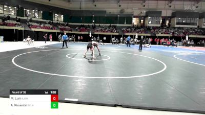 120 lbs Round Of 32 - Mason Lum, St. John's School vs Andrew Pimental, Belmont Hill