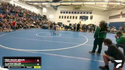 102-110 lbs Round 2 - Clayton Keller, Thermopolis Wrestling Club vs Troy McCoy-Braun, Moorcroft Mat Masters