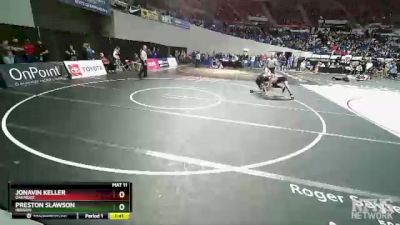 2A/1A-113 Quarterfinal - Preston Slawson, Irrigon vs Jonavin Keller, Oakridge