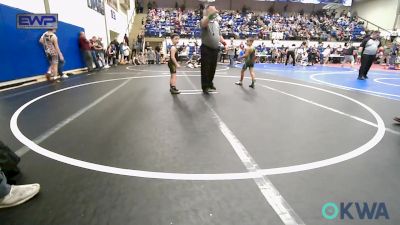 55 lbs Quarterfinal - Beau Barrett, Black Fox Wrestling Club vs Dominic Simonds, Catoosa Youth Wrestling