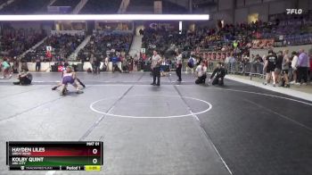 120 lbs Champ. Round 1 - Kolby Quint, Ark City vs Hayden Liles, Great Bend